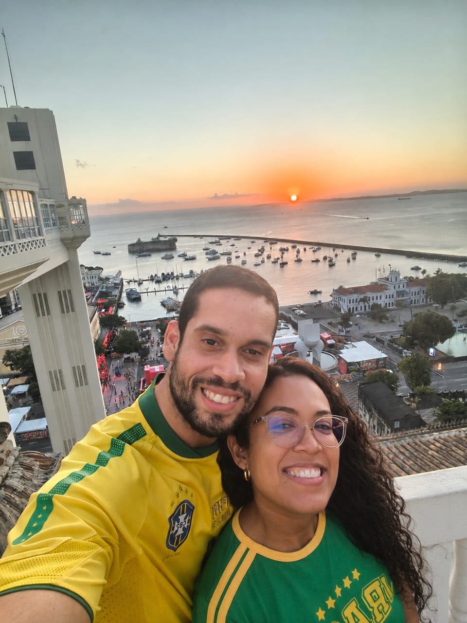 Luiz e Angne no Elevador Lacerda, Salvador